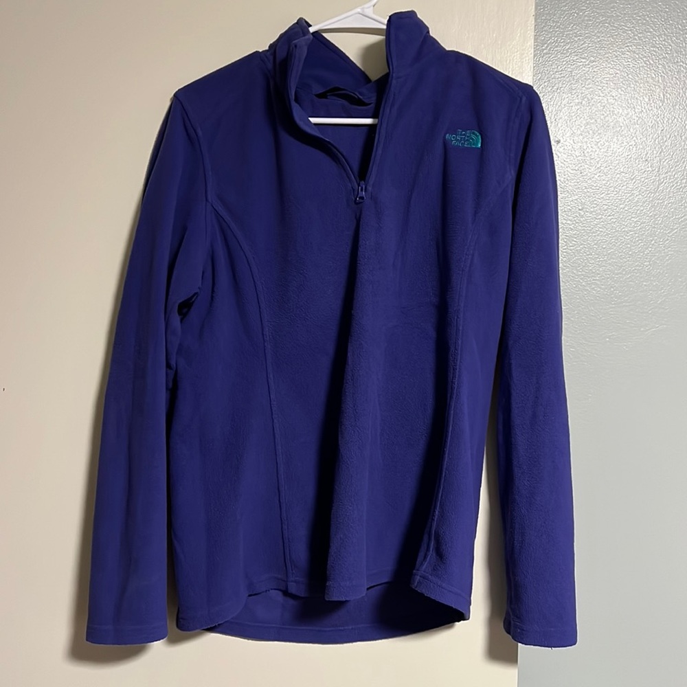 fleece 1/4 zip north face pull over
